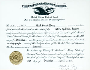 United States District Court for The Eastern District of Pennsylvania